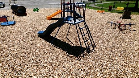 Spring Street Park playground slide